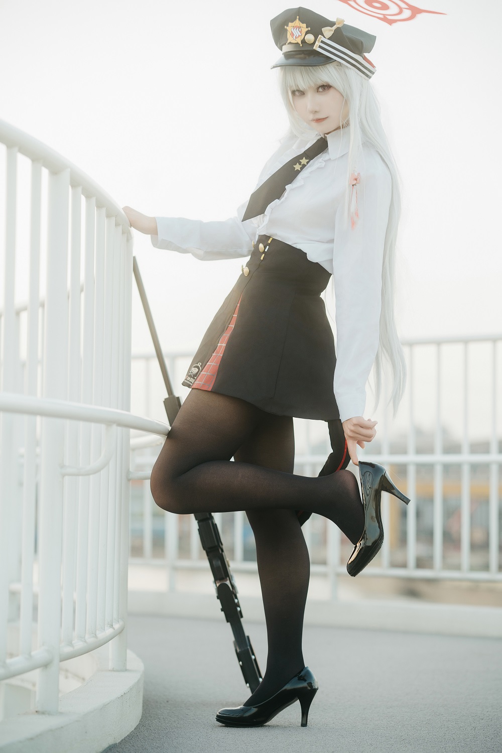 lunananya-蔚蓝档案-黑馆晴奈[46P] COS网红博主 预览2图