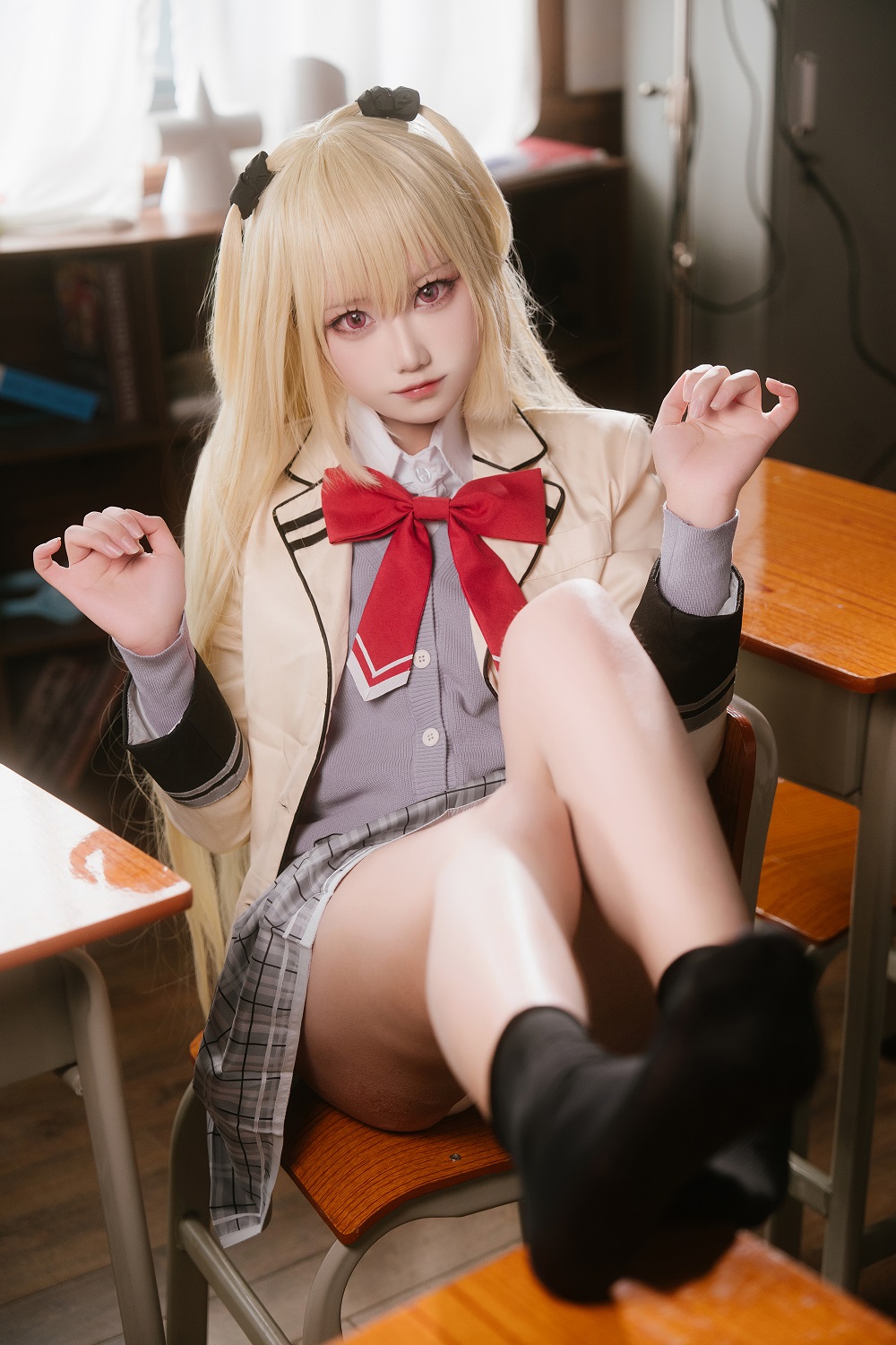 lunananya-RIDDLE JOKER-在原七海校服[21P] COS网红博主 预览2图