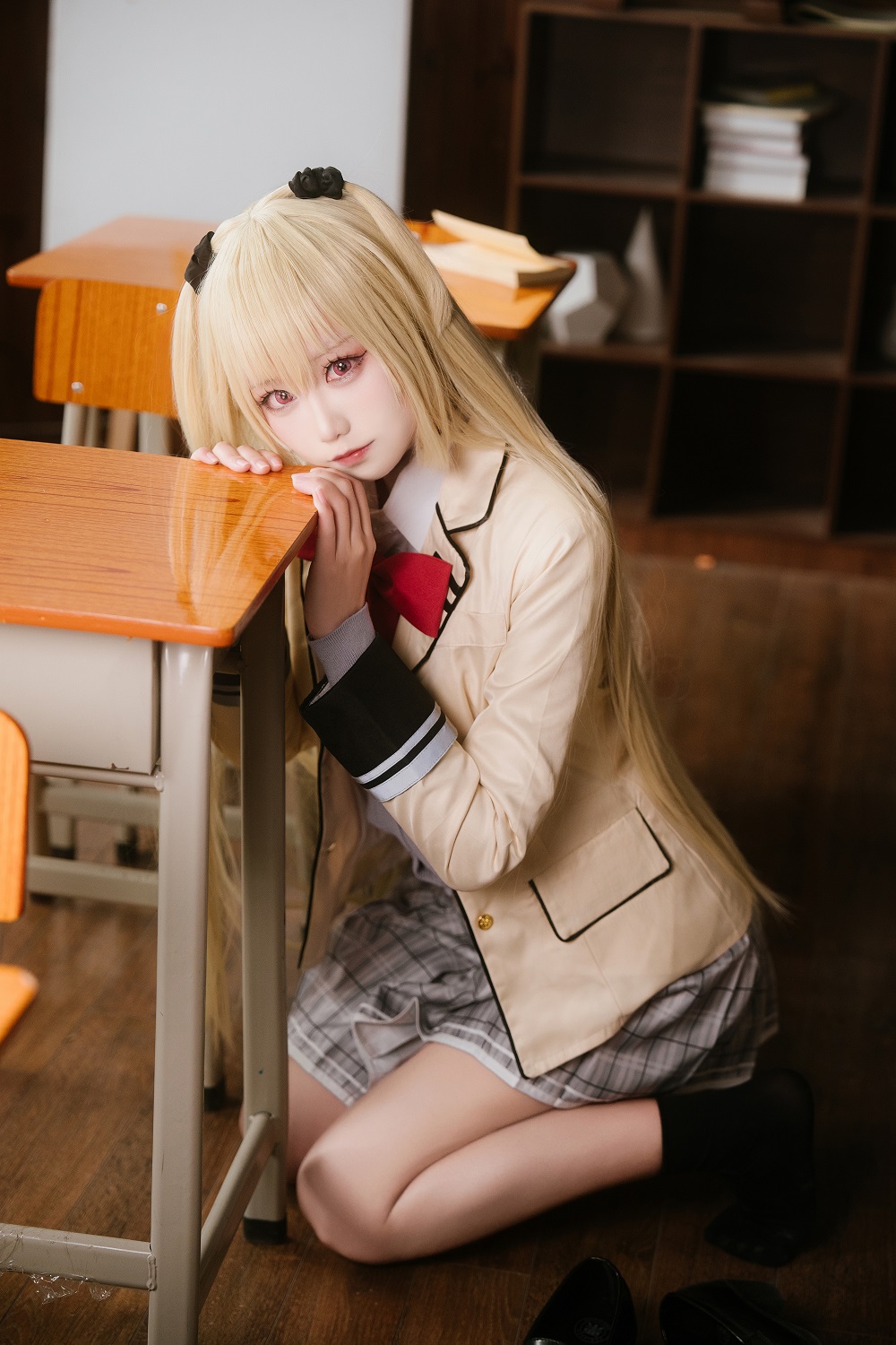 lunananya-RIDDLE JOKER-在原七海校服[21P] COS网红博主 预览1图