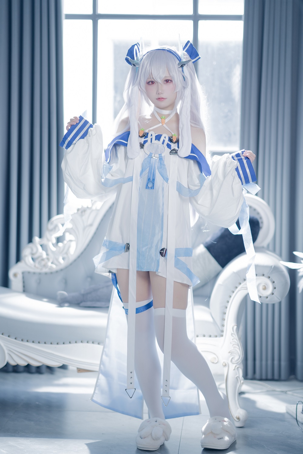 lunananya-碧蓝航线-拉菲II[31P] COS网红博主 预览1图