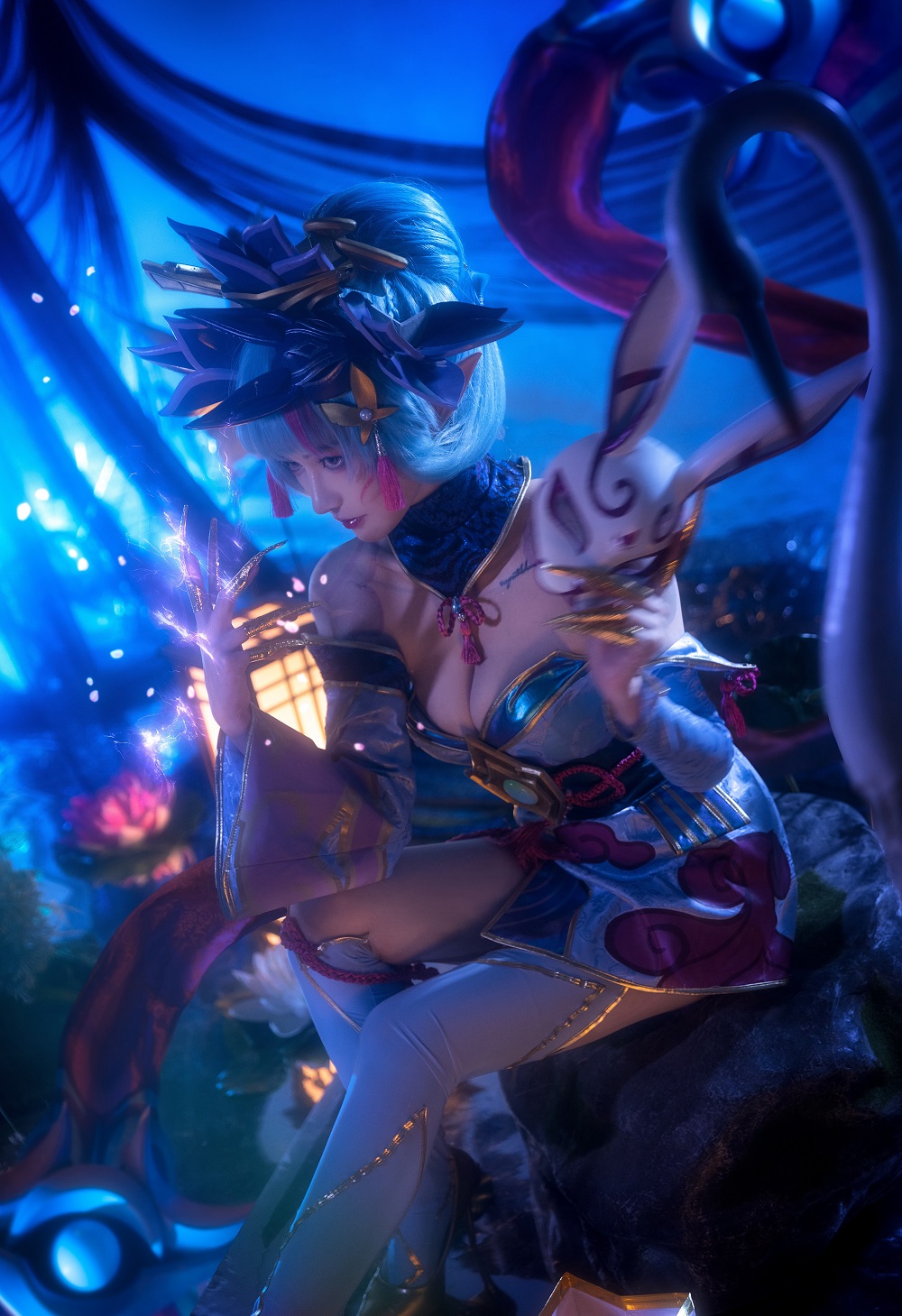 露兒大魔王-英雄联盟-伊芙琳·灵魂莲华[15P] COS网红博主 预览2图