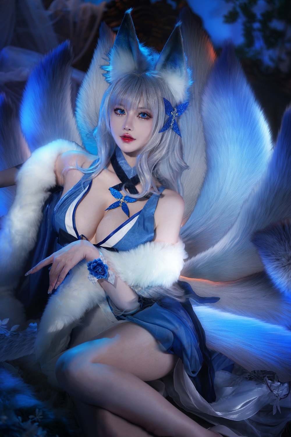 露兒大魔王-碧蓝航线-信浓礼服[24P] COS网红博主 预览1图