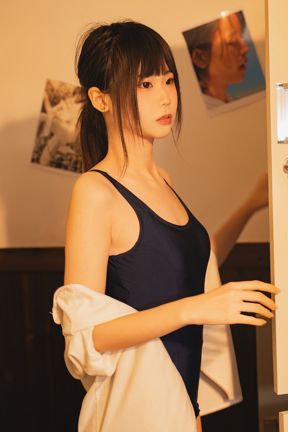 安曜曜-教室体操服[42P] COS网红博主 预览1图