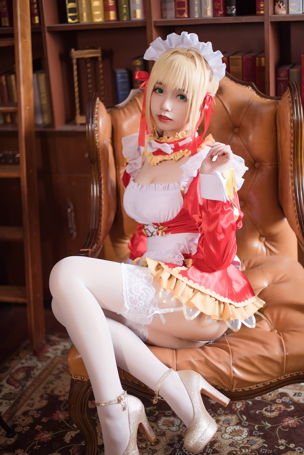 大大卷卷小卷-FGO-尼禄女仆[18P] COS网红博主 预览2图