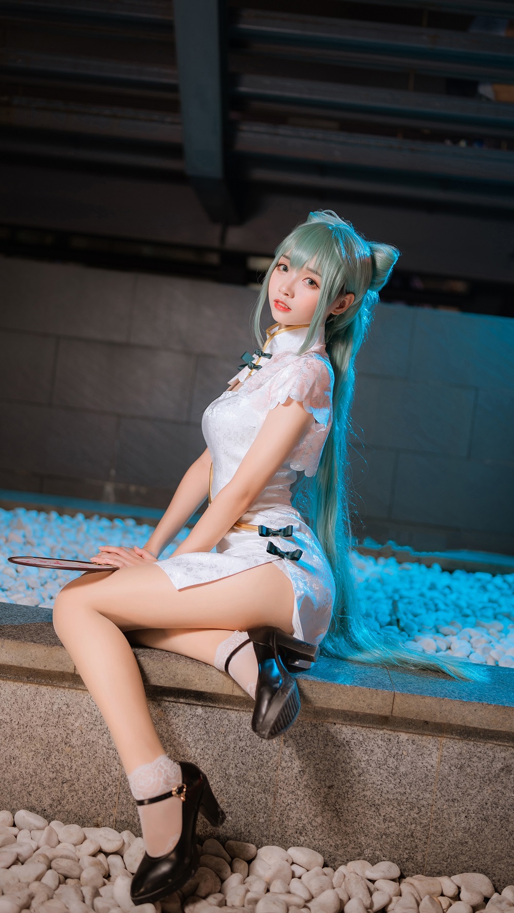 大大卷卷小卷-初音未来夏日旗袍[20P] COS网红博主 预览2图