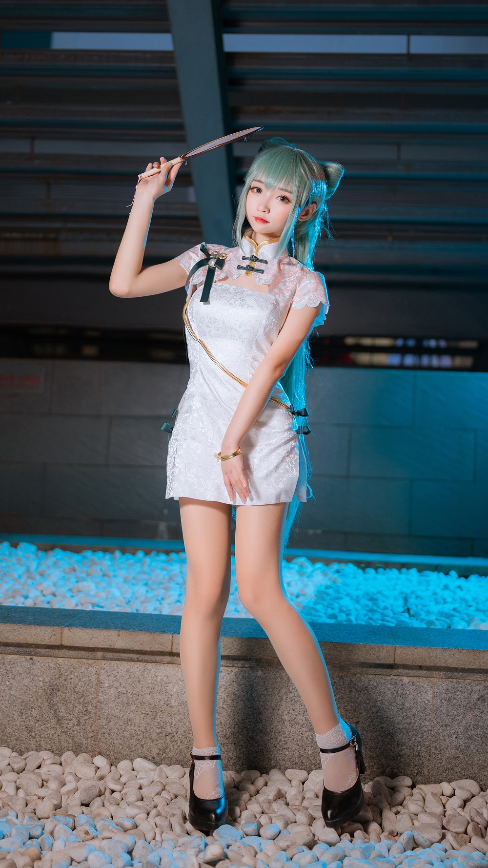 大大卷卷小卷-初音未来夏日旗袍[20P] COS网红博主 预览1图