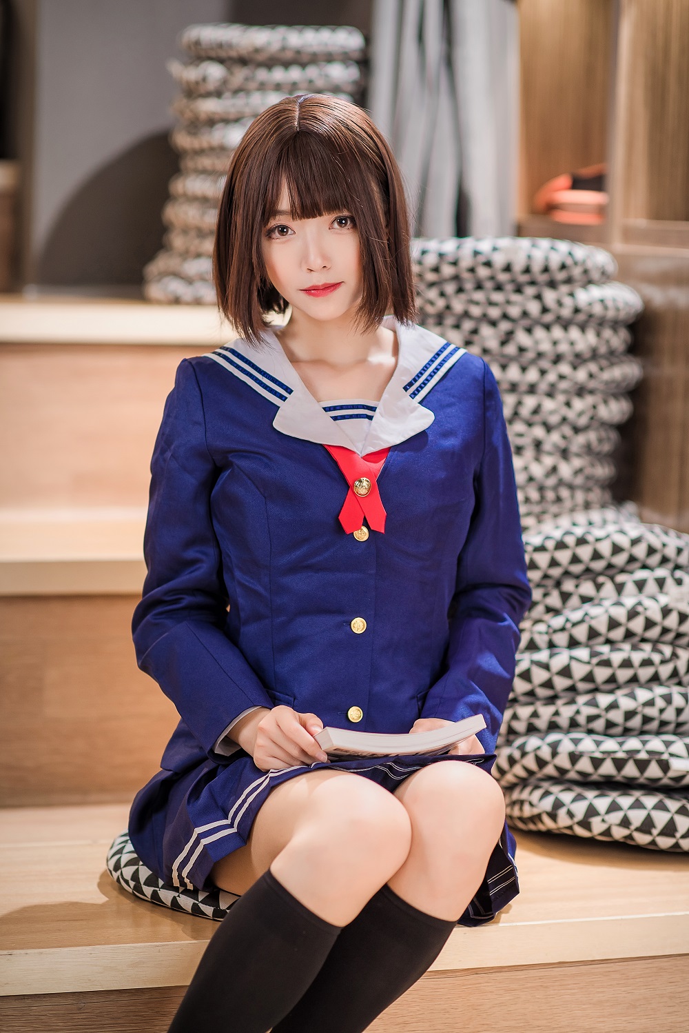 大大卷卷小卷-路人女主的养成方法-加藤惠校服[19P] COS网红博主 预览2图