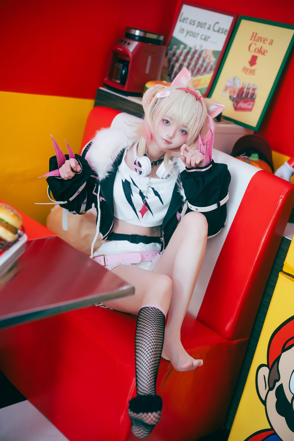 Irisuare爱莉-Hololive-Mococo摩可可[23P] COS网红博主 预览1图