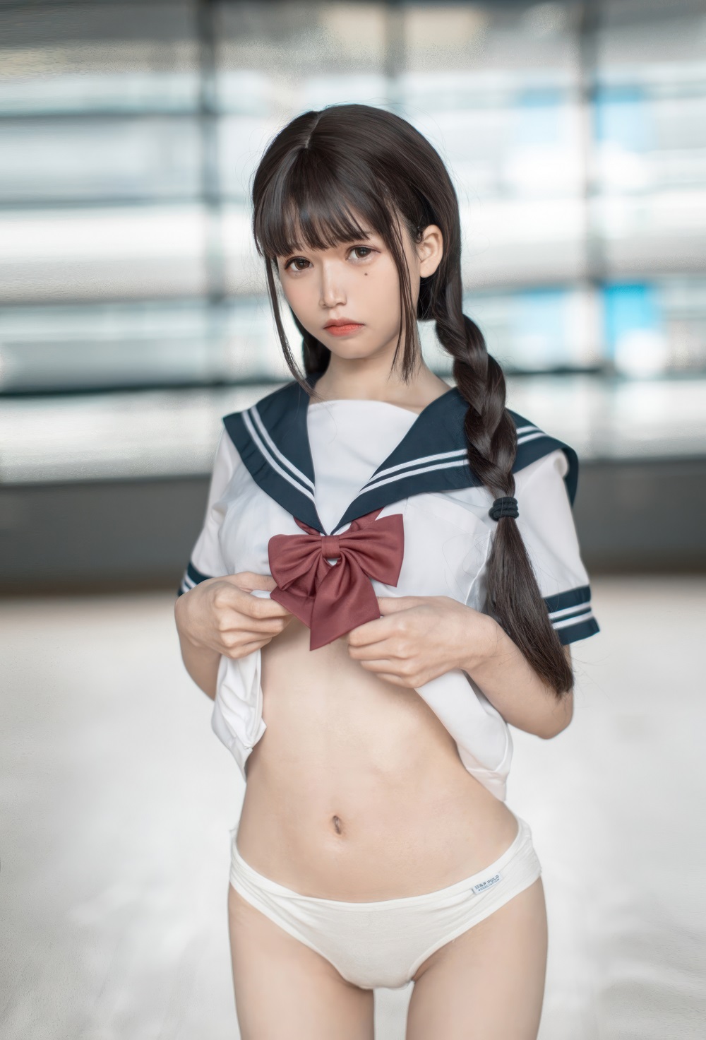 渡边爻爻子-学妹JK[18P] COS网红博主 预览2图