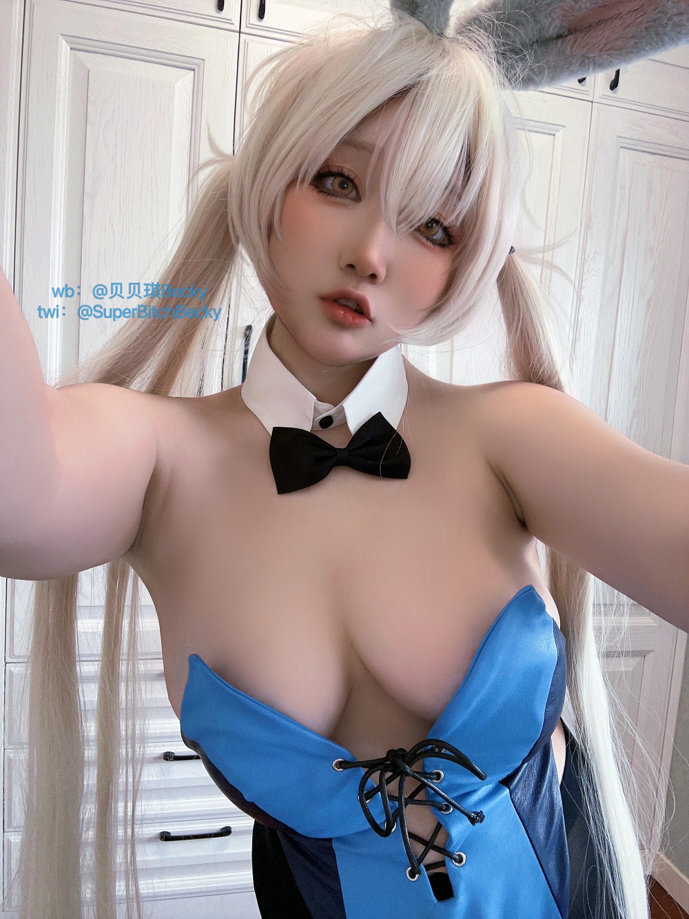 贝贝琪Becky-三色兔女郎[24P+16V] COS网红博主 预览2图