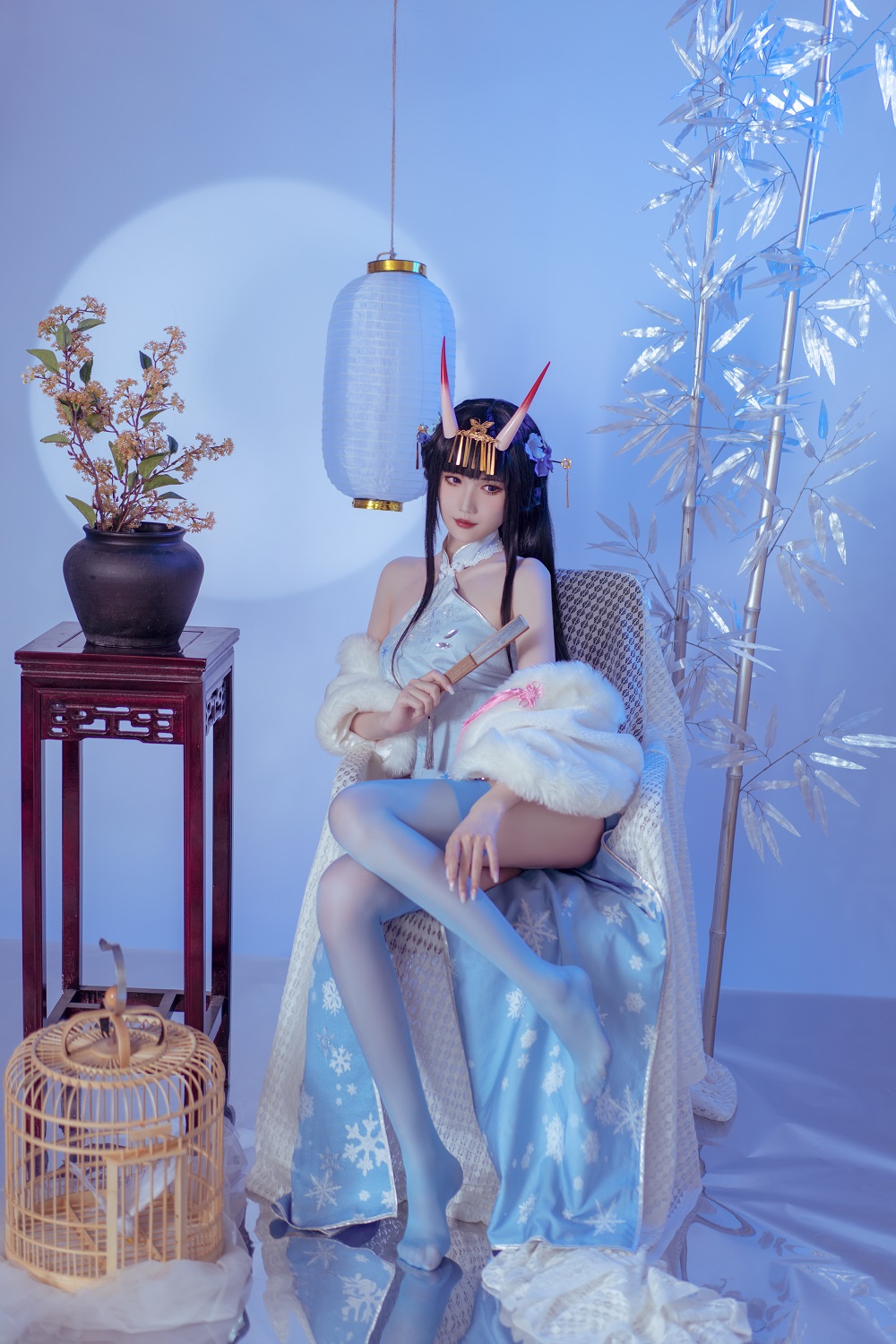 花兮honoka-碧蓝航线-能代·冬雪沁香[12P] COS网红博主 预览1图