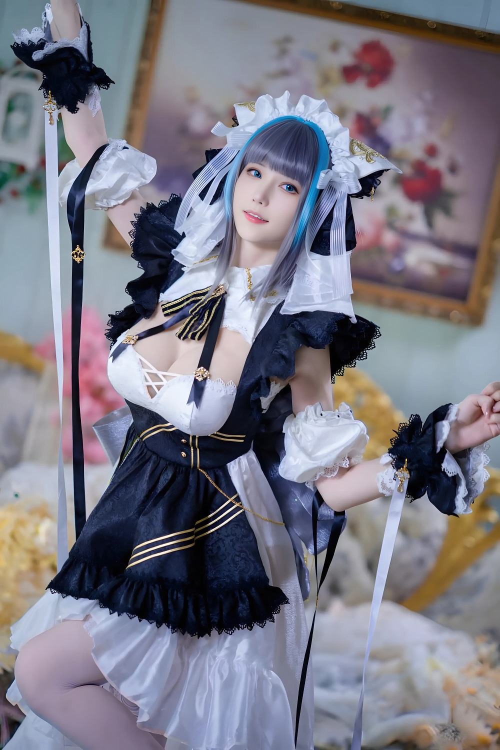 花兮honoka-碧蓝航线-柴郡[10P] COS网红博主 预览2图