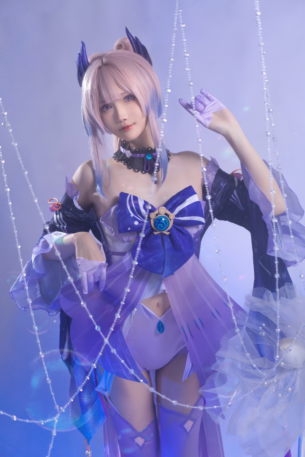 花兮honoka-原神-珊瑚宫心海[18P] COS网红博主 预览1图