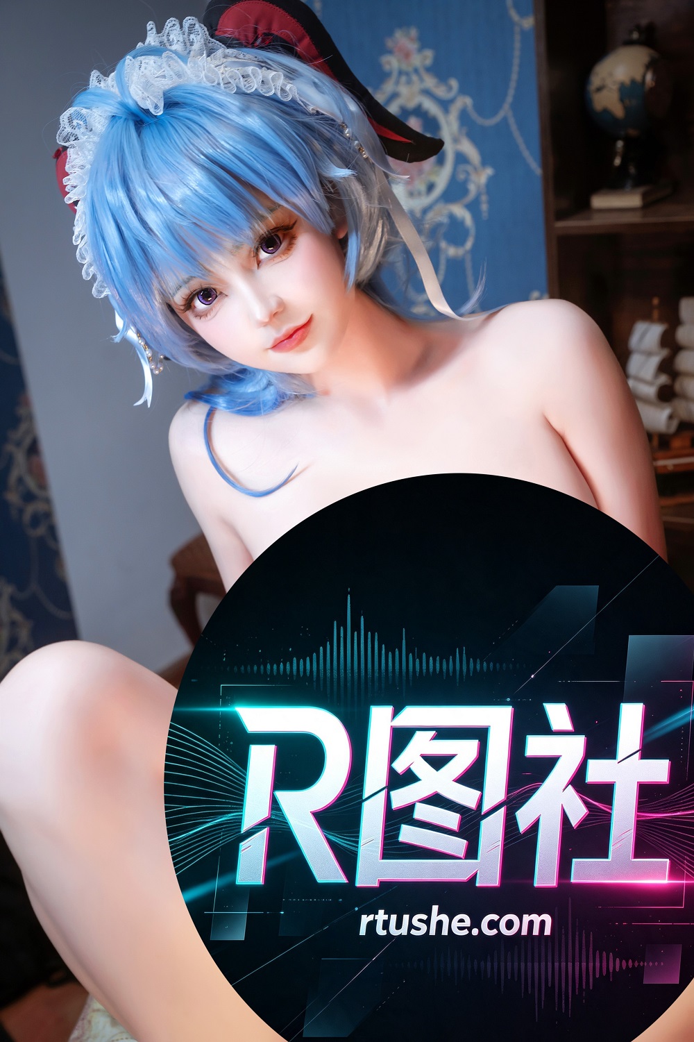 莱可Raika-原神-甘雨女仆的任务[69P] COS网红博主 预览2图