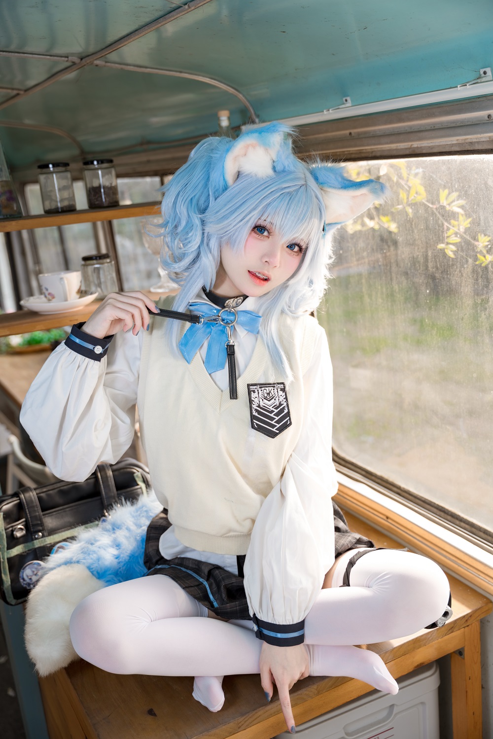 九柒喵-少女前线-PA15超高校级心跳物语[45P] COS网红博主 预览1图