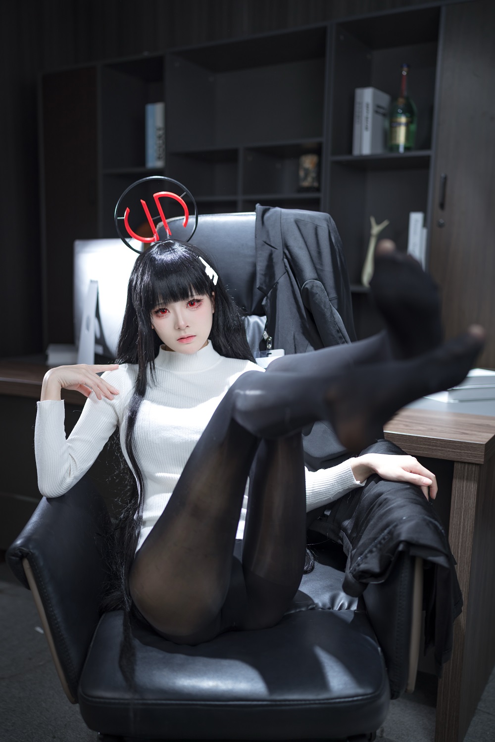 九柒喵-蔚蓝档案-调月莉音OL[64P] COS网红博主 预览2图