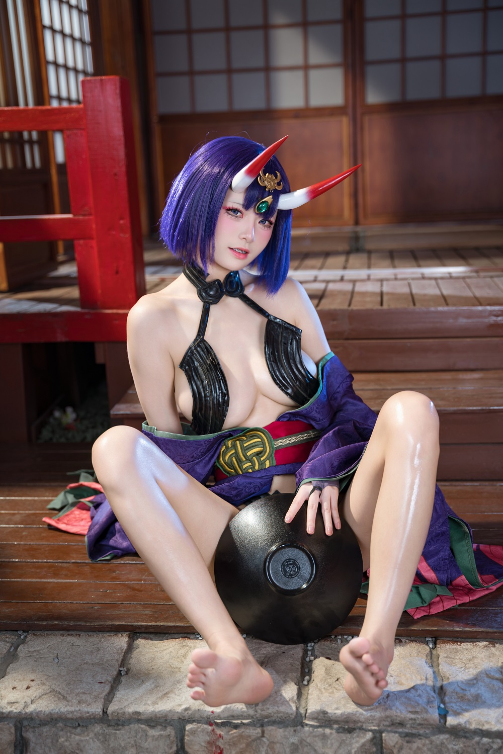 九柒喵-FGO-酒吞童子原皮[92P] COS网红博主 预览2图