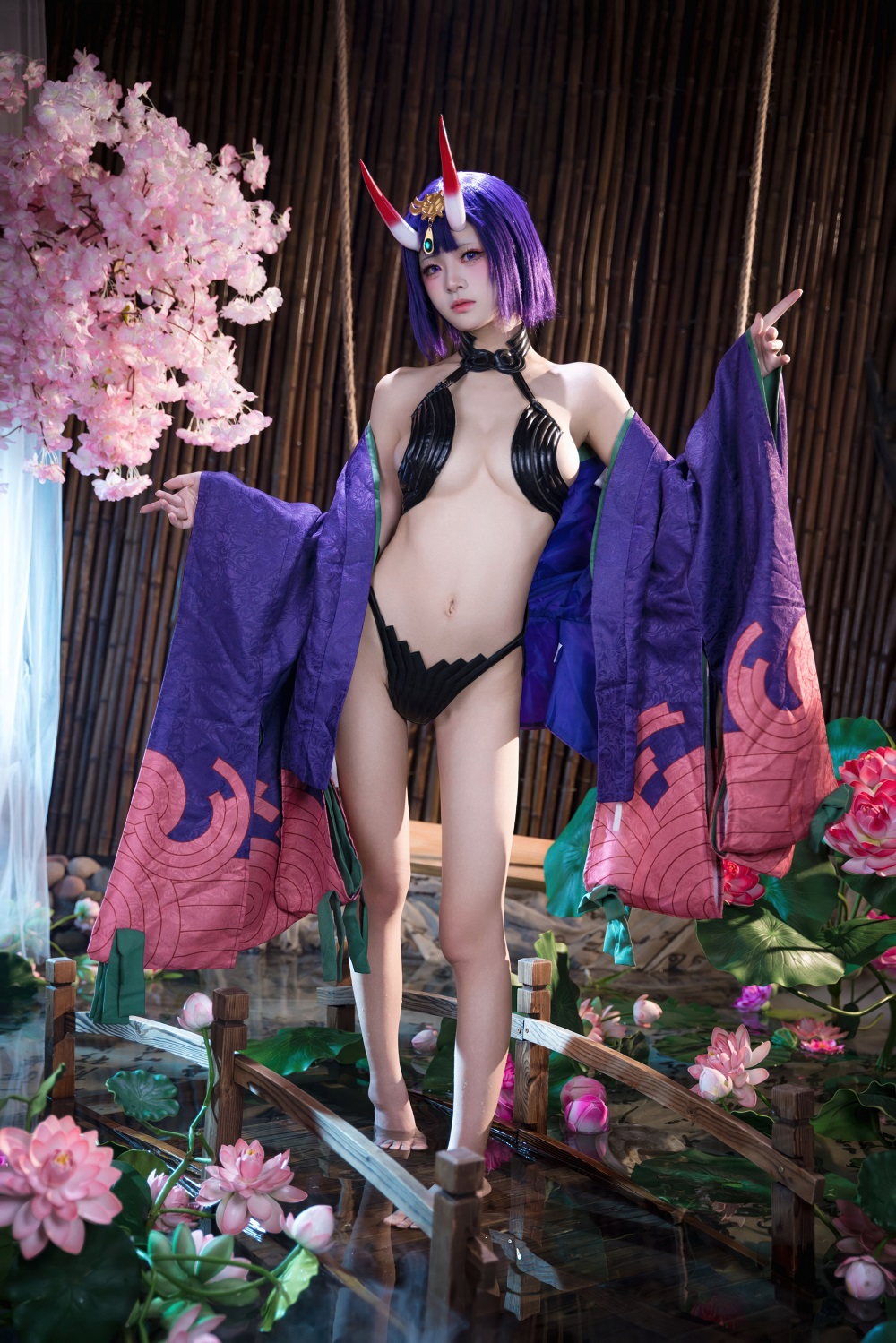 九柒喵-FGO-酒吞童子满破[51P] COS网红博主 预览1图