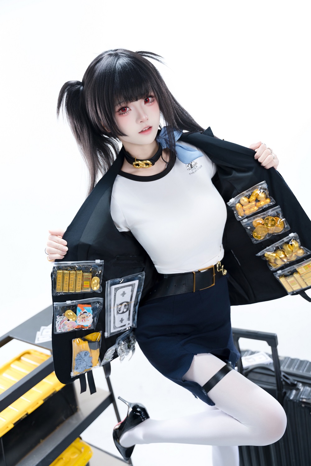 九柒喵-Nikke胜利女神-索拉[26P] COS网红博主 预览1图