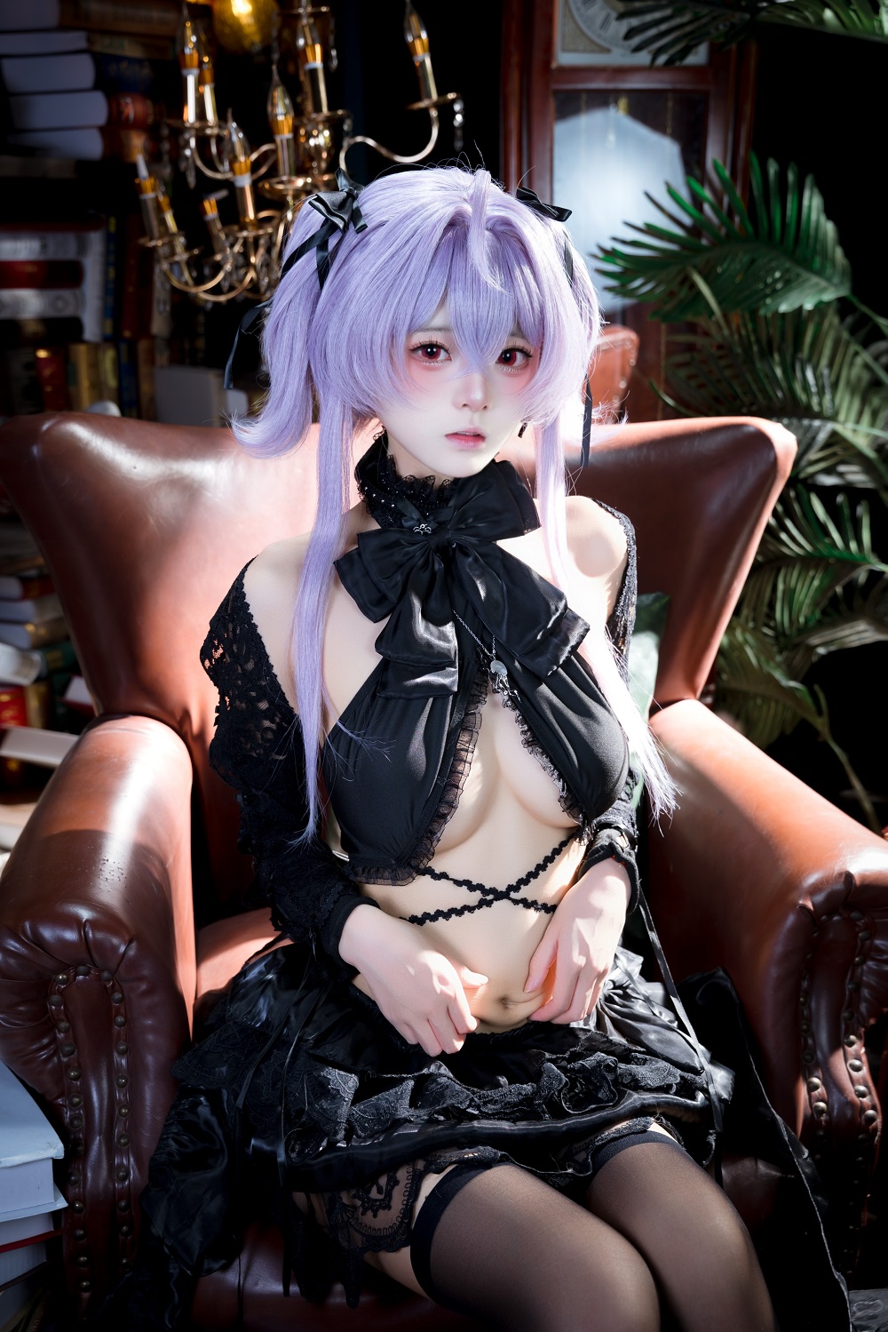 九柒喵-Nikke胜利女神-莉贝雷利奥·水母礼服[26P] COS网红博主 预览1图