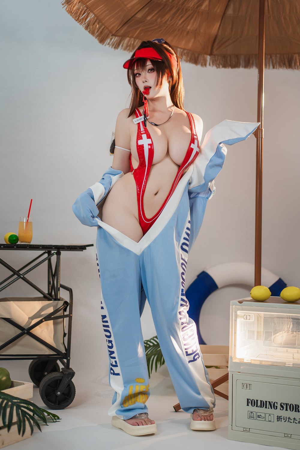 Natsuko夏夏子-Nikke胜利女神-玛律恰那泳装·海洋进修[72P] COS网红博主 预览1图