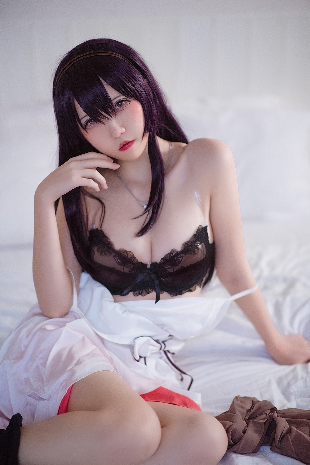 阿薰kaOri-学姐礼服+内衣[33P] COS网红博主 预览2图