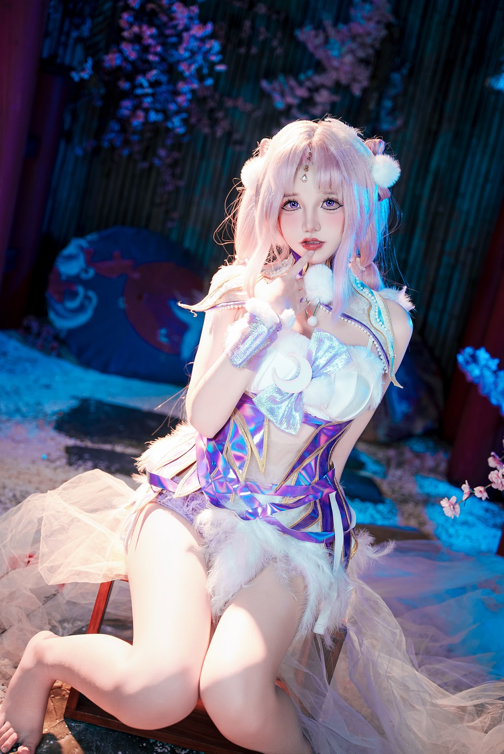 阿薰kaOri-永劫无间-殷紫萍[61P+1V] COS网红博主 预览2图