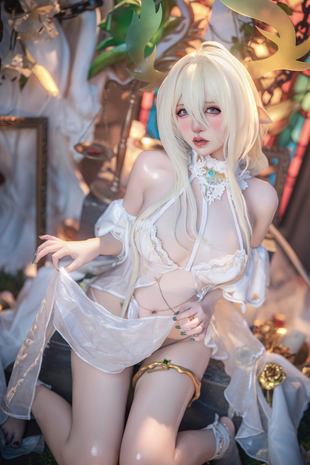 阿薰kaOri-碧蓝航线-金狮[298P+6V] COS网红博主 预览1图