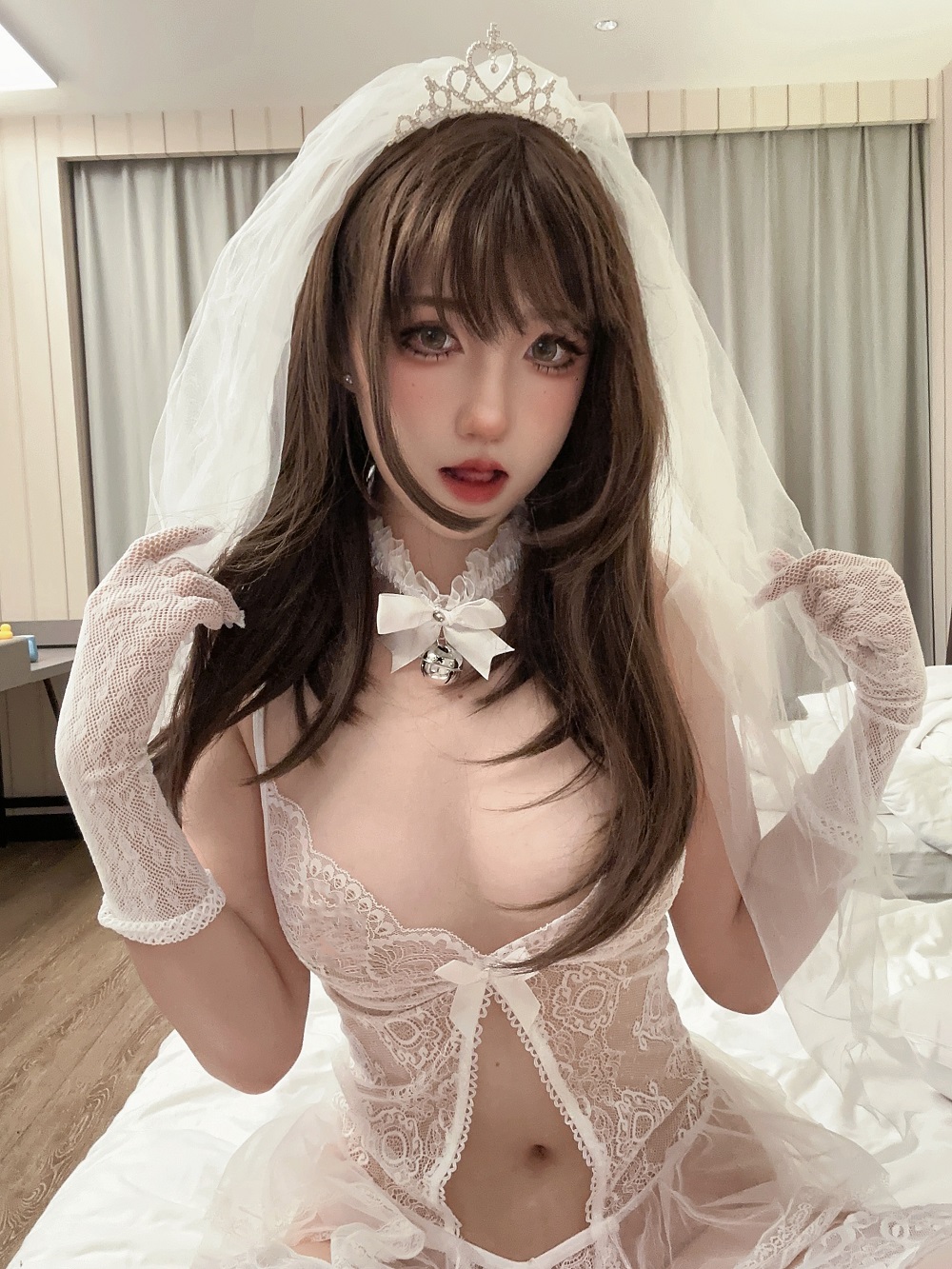 阿薰kaOri-纯白花嫁[68P+16V] COS网红博主 预览1图