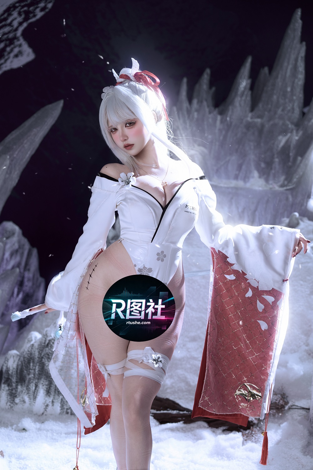 阿薰kaOri-鸣潮-绯雪[204P+20V] COS网红博主 预览2图