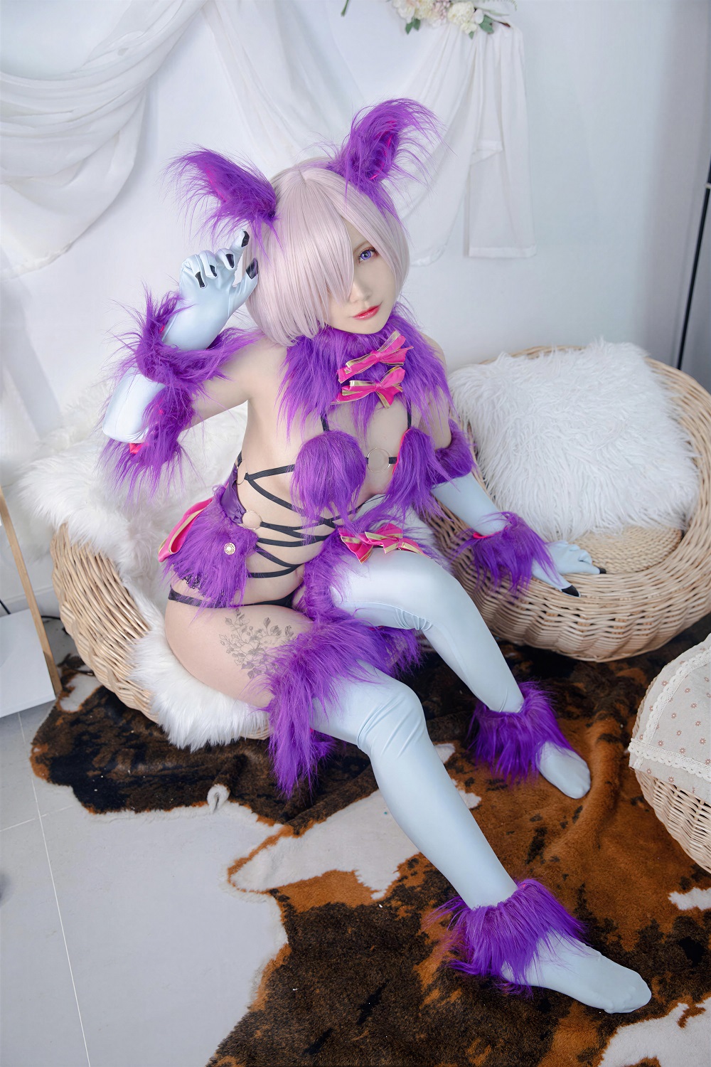 洛璃LoLiSAMA-FGO-玛修·危险野兽[32P] COS网红博主 预览1图