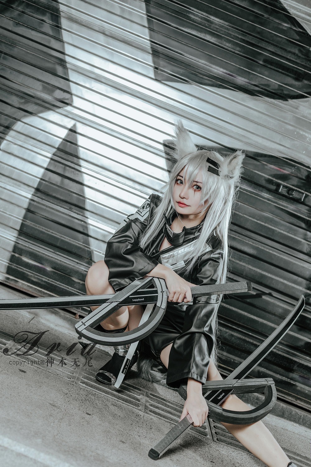 神本无尾Aria-明日方舟-拉普兰德[13P] COS网红博主 预览1图