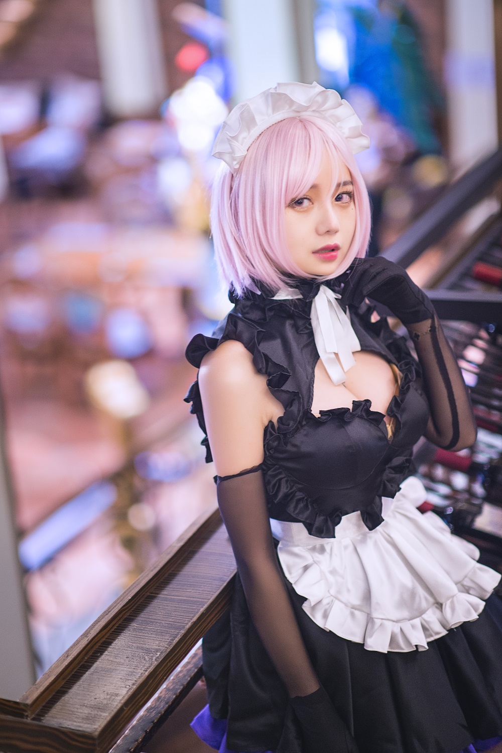 洛丽塔大哥-FGO-玛修女仆[17P] COS网红博主 预览2图