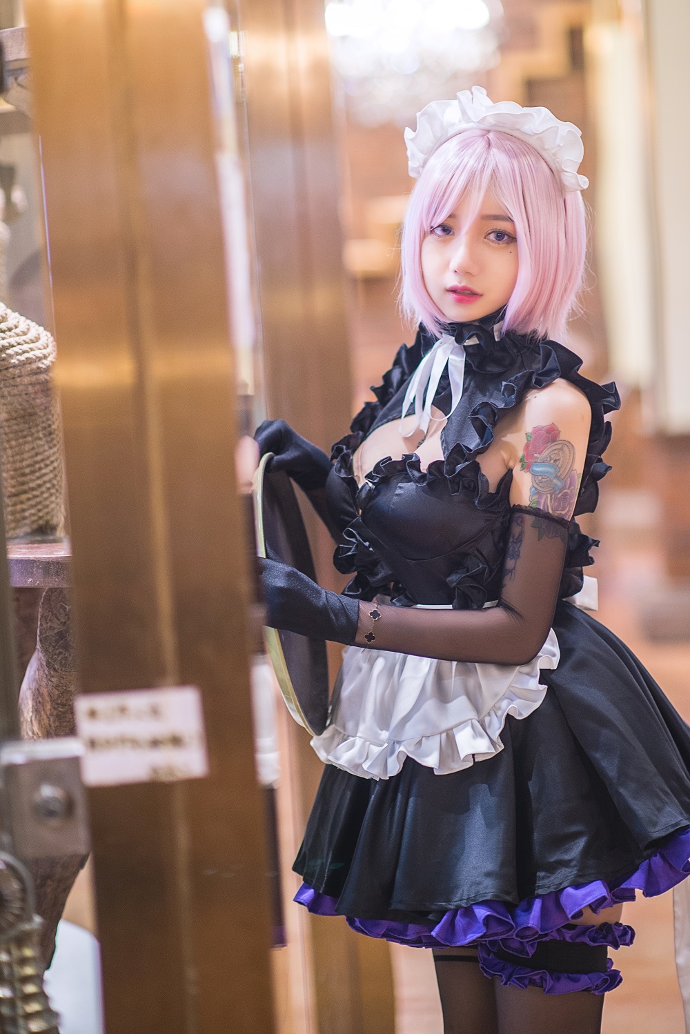 洛丽塔大哥-FGO-玛修女仆[17P] COS网红博主 预览1图
