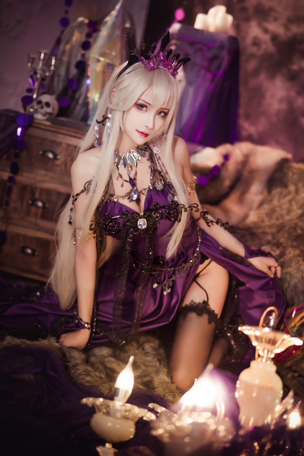 奶狮不咬人-FGO-黑枪呆礼服[18P] COS网红博主 预览2图