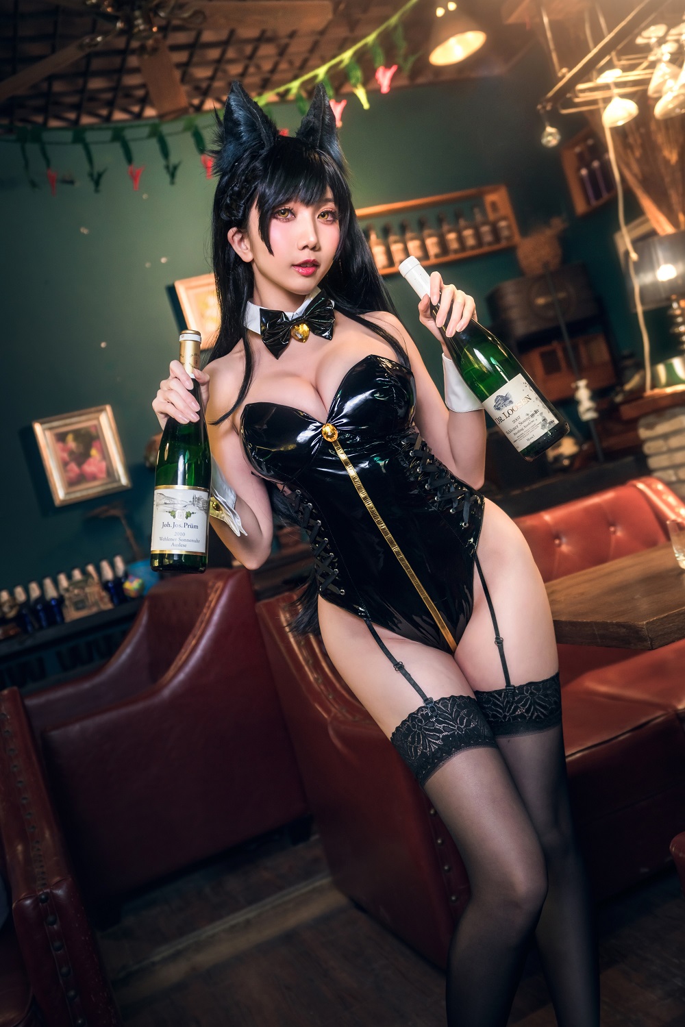 迷失人形QUQ-碧蓝航线-爱宕兔女郎[15P] COS网红博主 预览1图