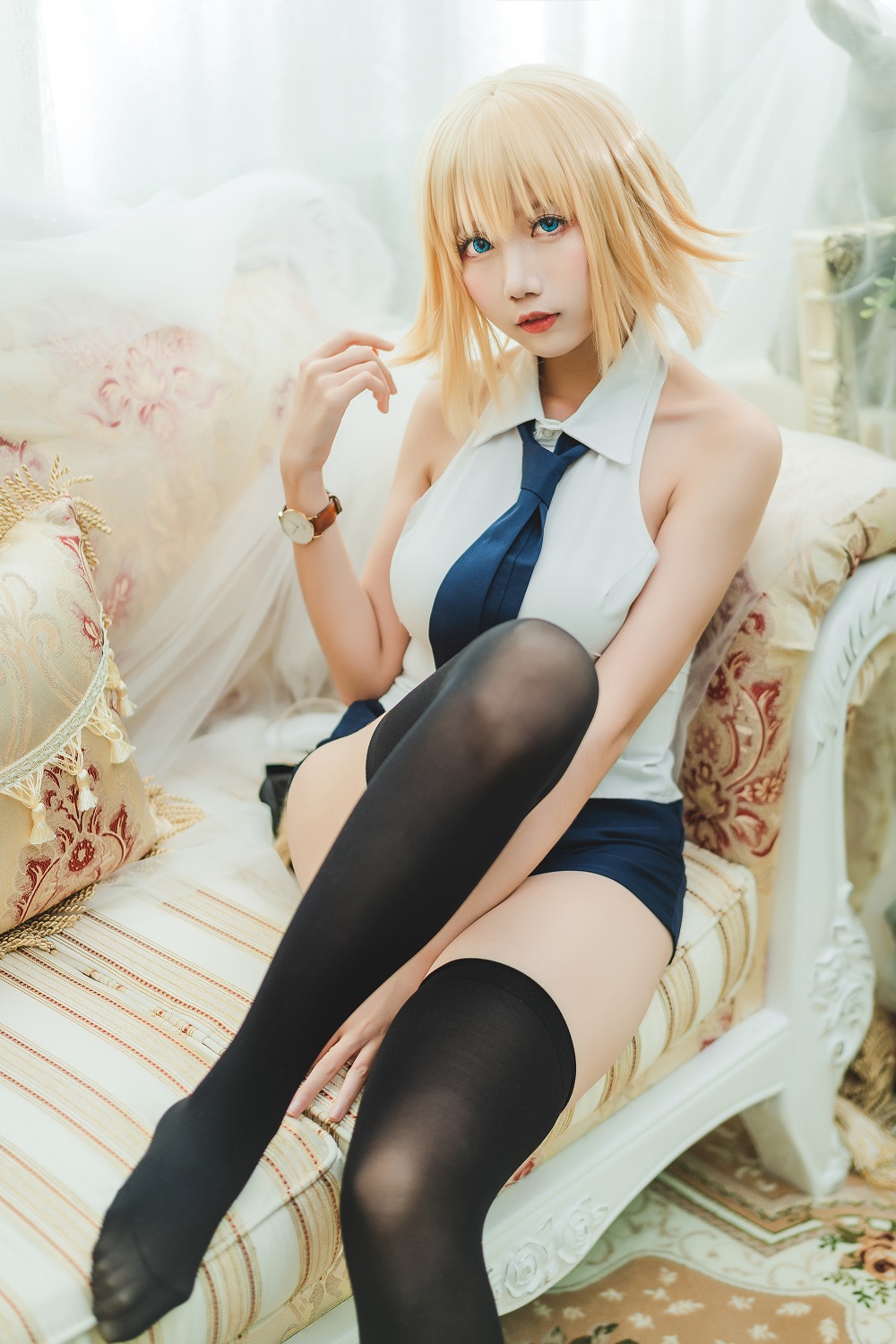 迷失人形QUQ-FGO-黑白贞德[31P] COS网红博主 预览1图