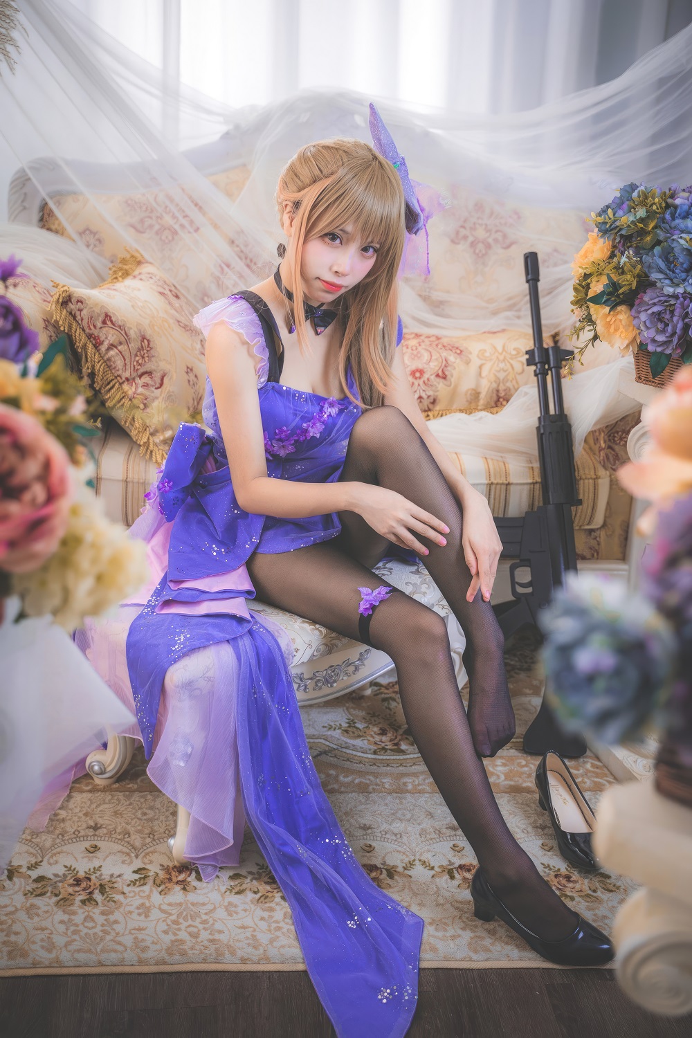 三無人型-少女前线-K2礼服[9P] COS网红博主 预览1图