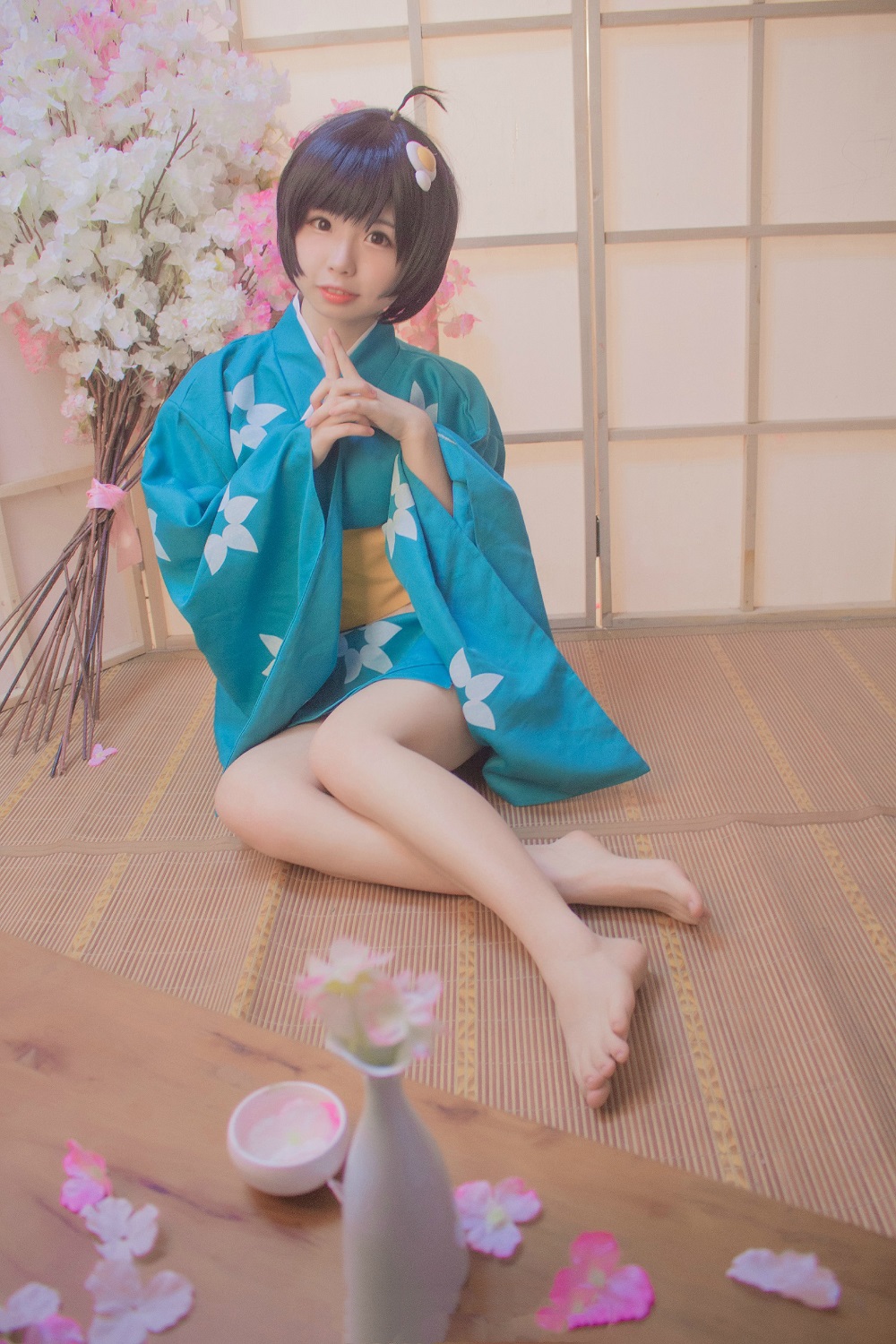 雪香川SUI-物语系列-阿良良木月火[32P] COS网红博主 预览2图