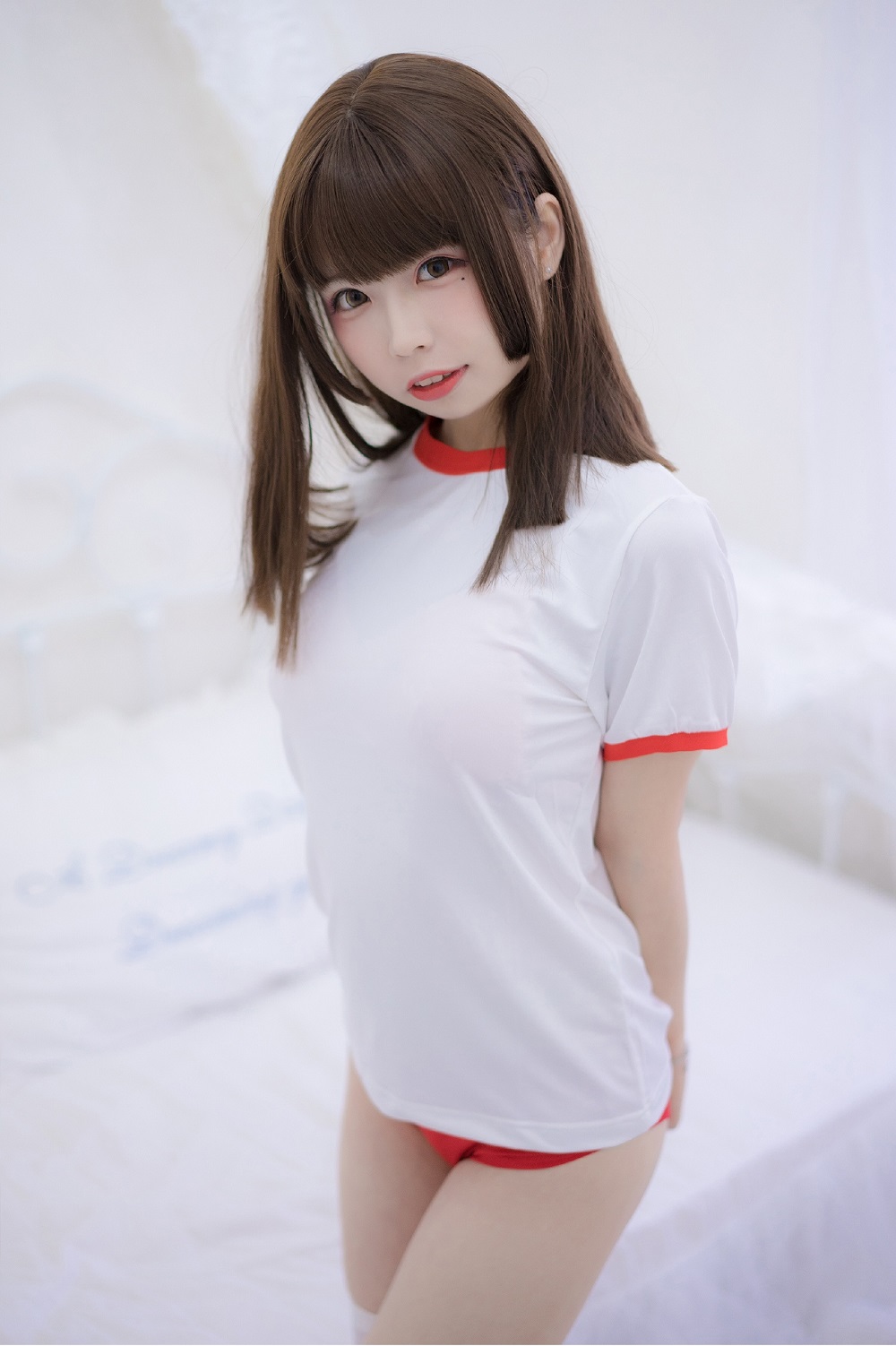 雪香川SUI-红白体操服[28P] COS网红博主 预览1图