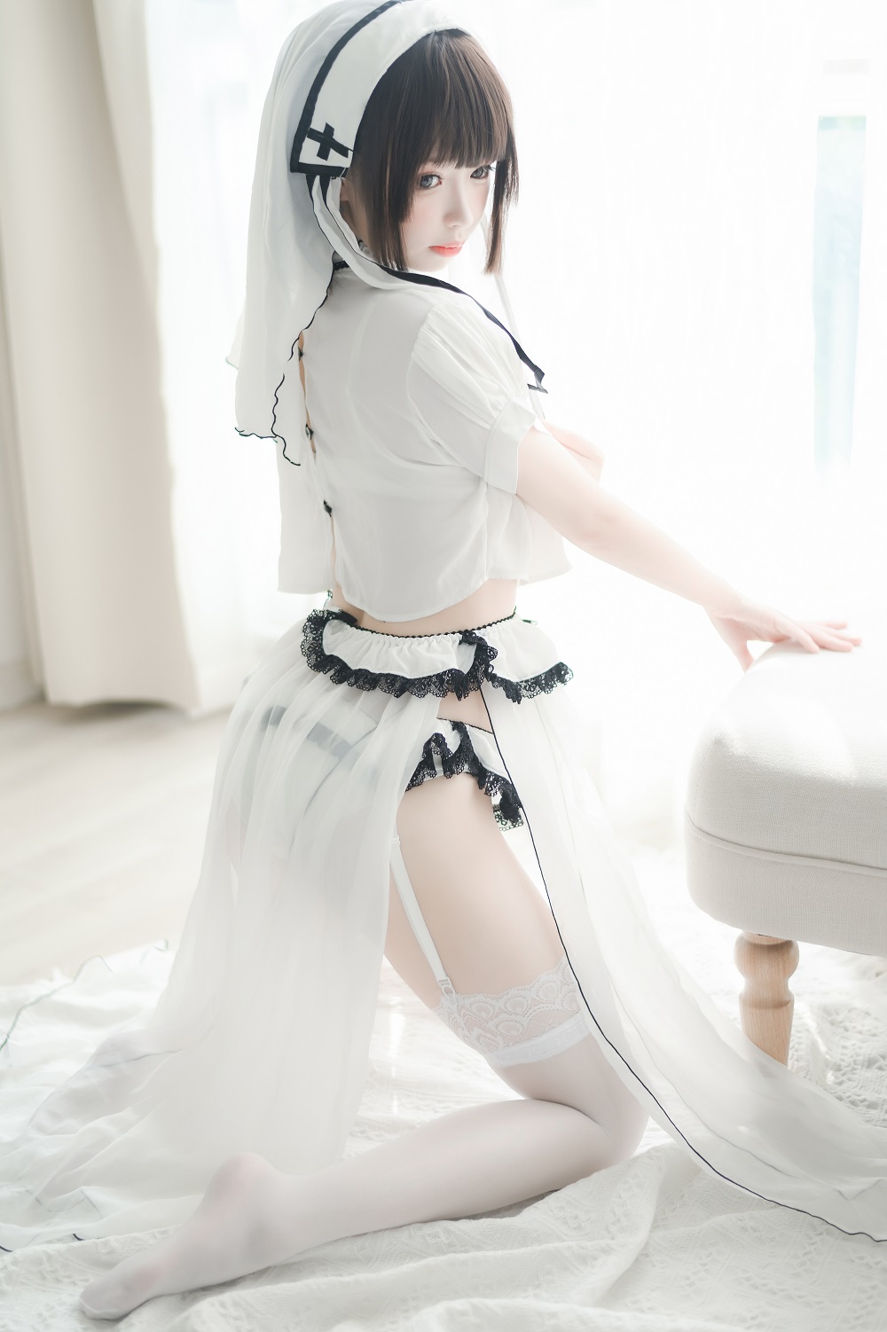 雪香川SUI-圣修女[49P] COS网红博主 预览1图