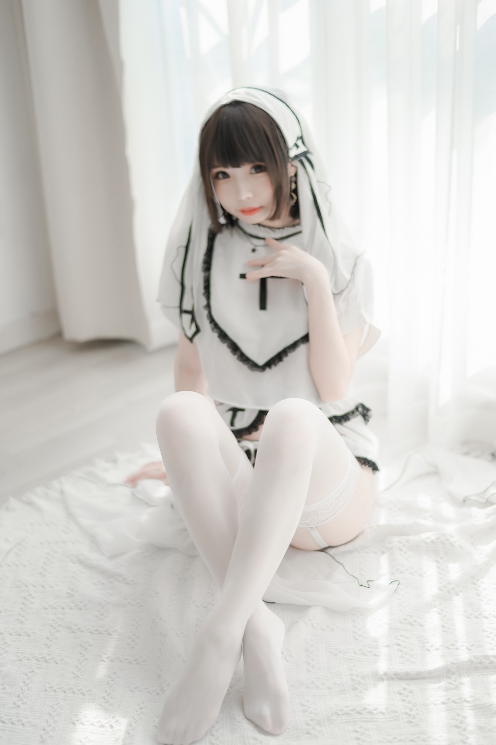 雪香川SUI-圣修女[49P] COS网红博主 预览2图
