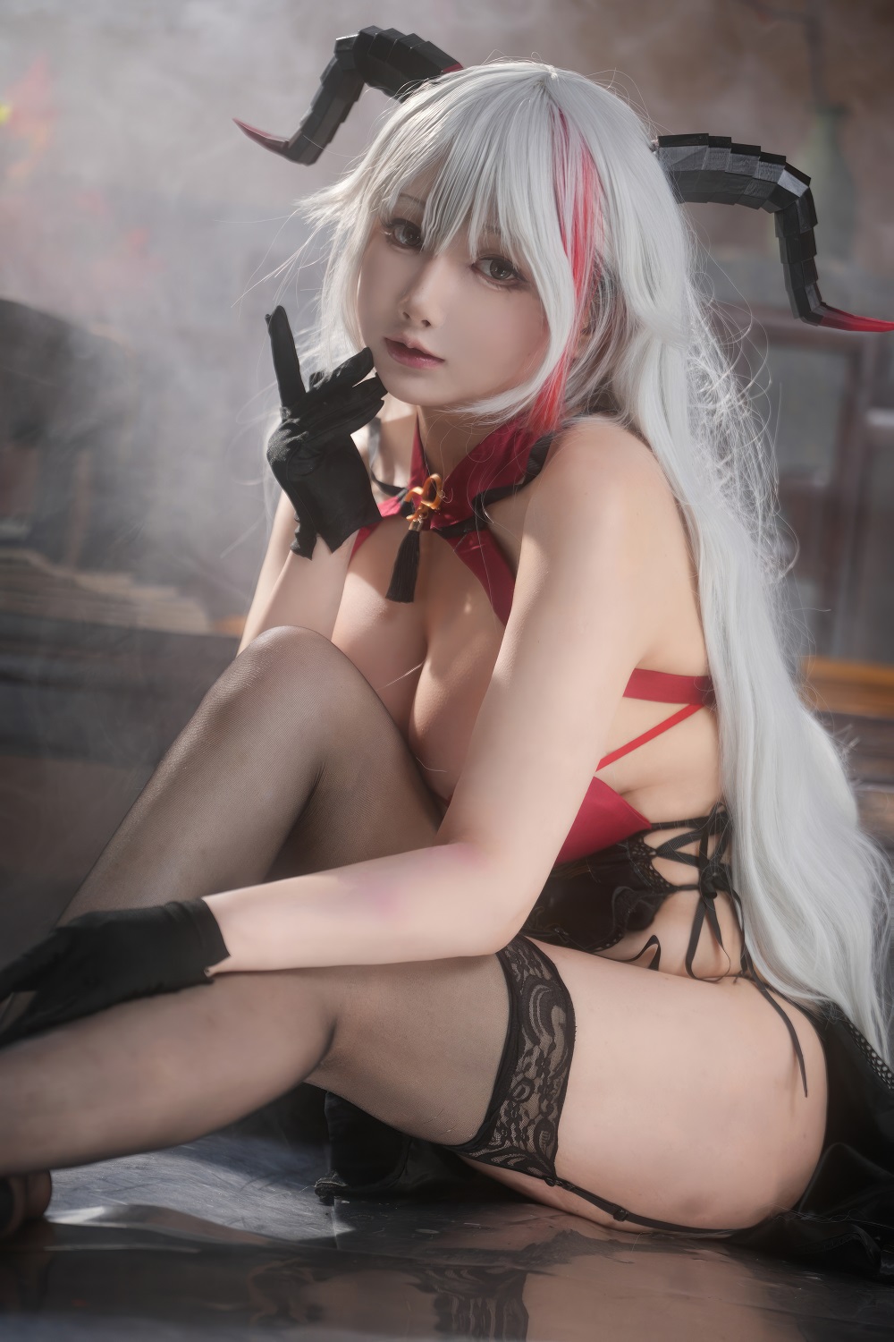 糖祈祈-碧蓝航线-埃吉尔·金龙腾祥云[47P+1V] COS网红博主 预览2图