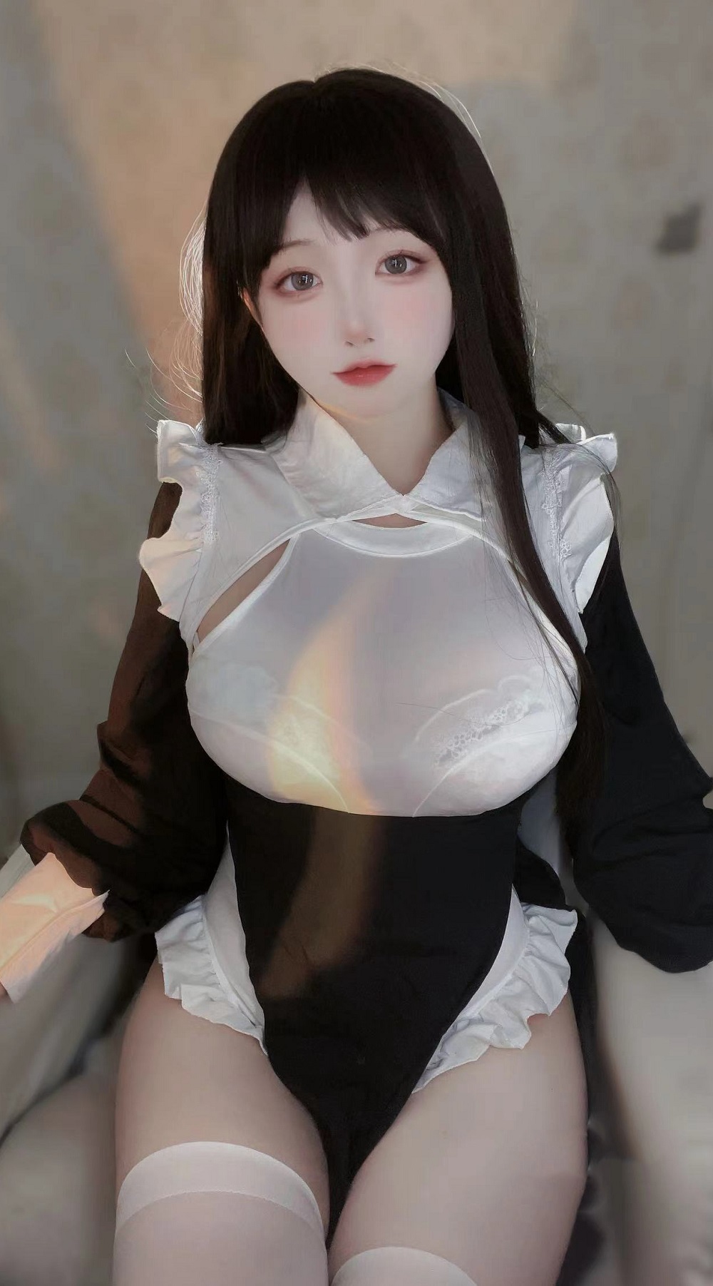 糖祈祈-修女自拍[9P+1V] COS网红博主 预览2图