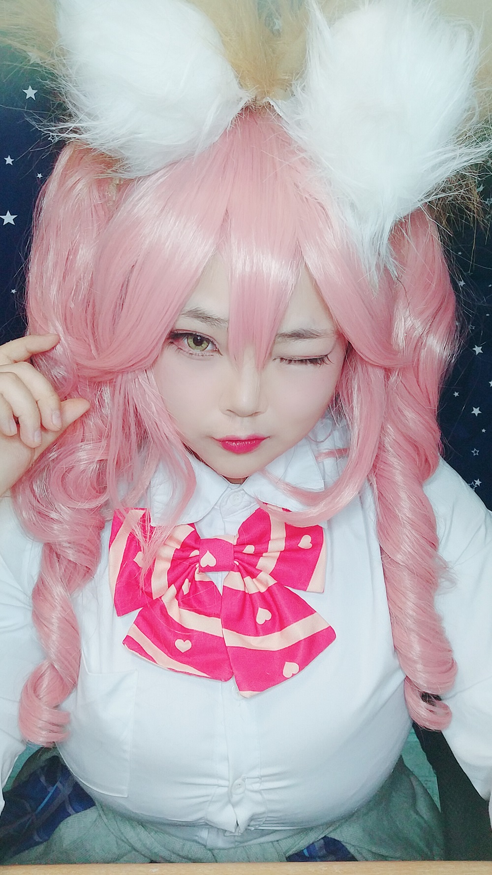 茶杯不泡Tea-玉藻前JK[33P] COS网红博主 预览1图