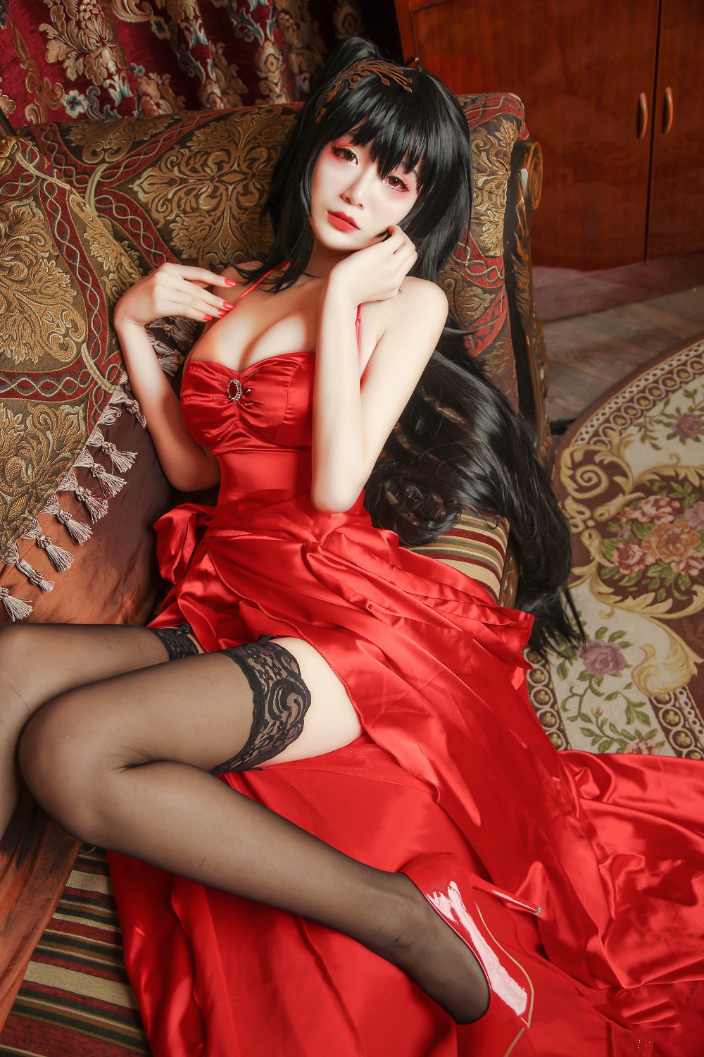 一米八的大梨子-碧蓝航线-大凤礼服[7P] COS网红博主 预览2图