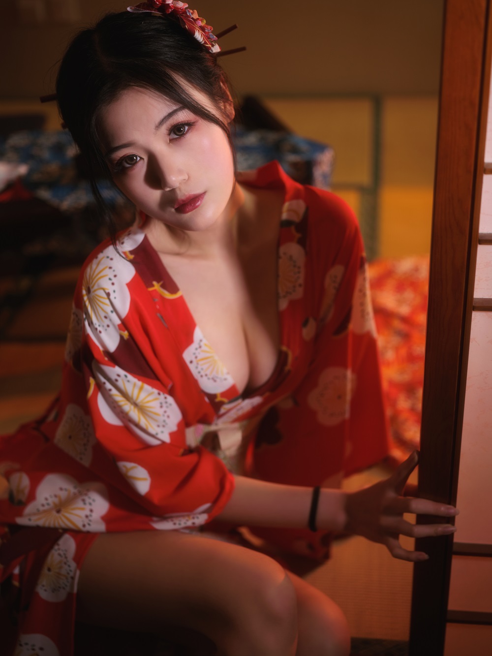一米八的大梨子-和服居酒屋[31P] COS网红博主 预览1图
