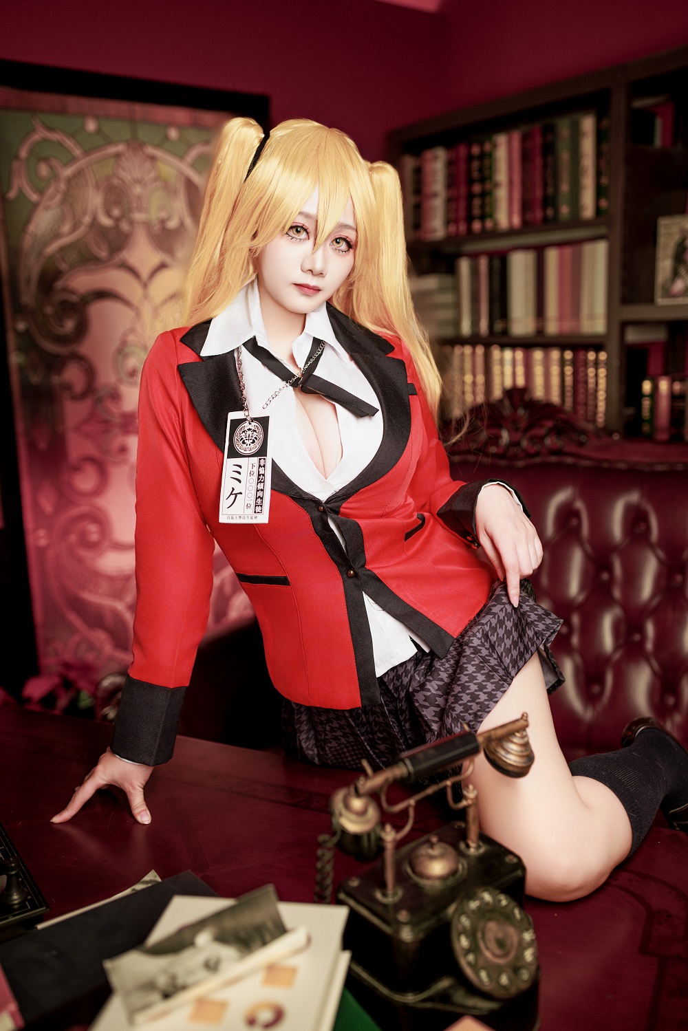 阿雪雪yuki-狂赌之渊-早乙女芽亚里制服[89P+1V] COS网红博主 预览1图