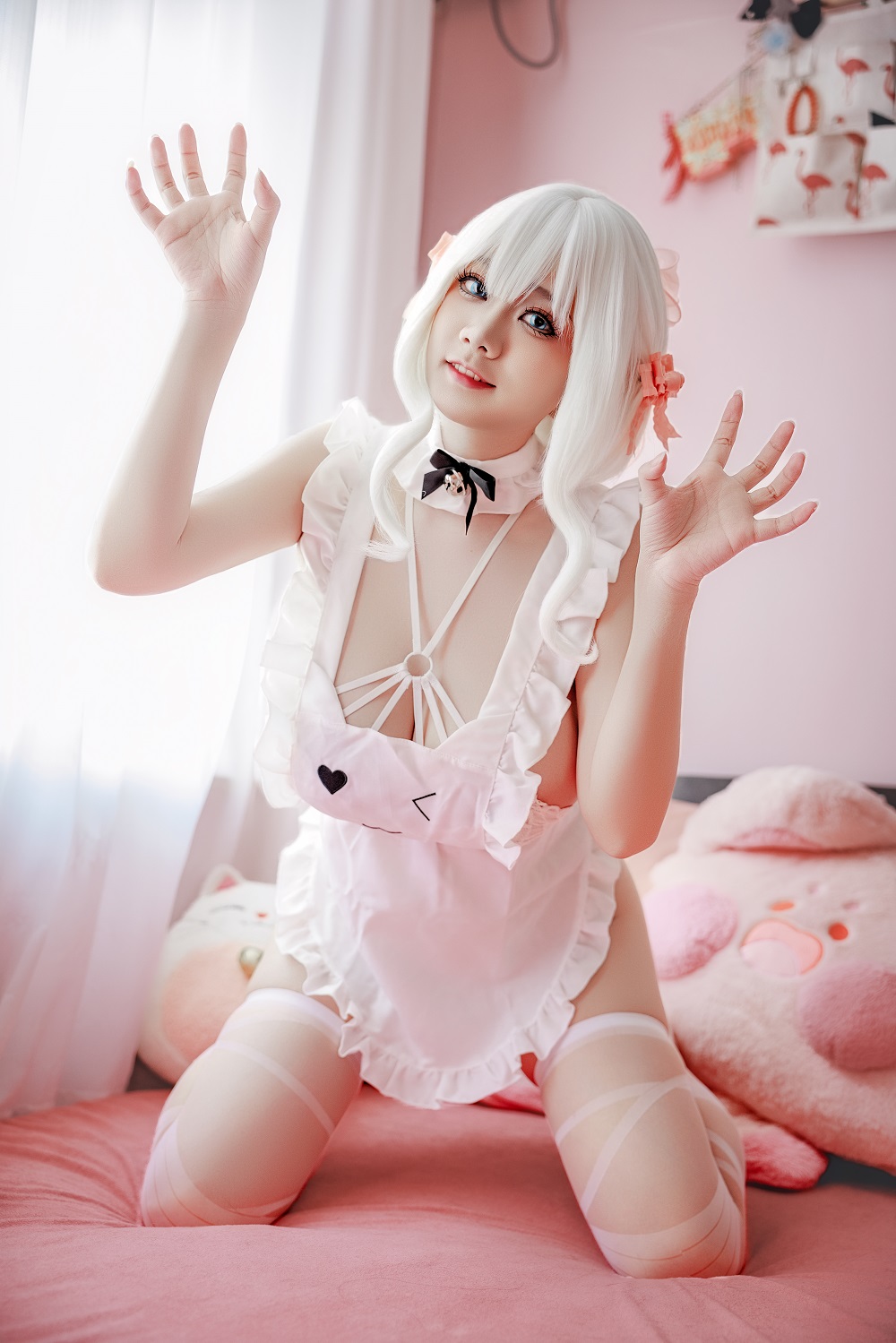 阿雪雪yuki-午睡围裙[120P+1V] COS网红博主 预览1图