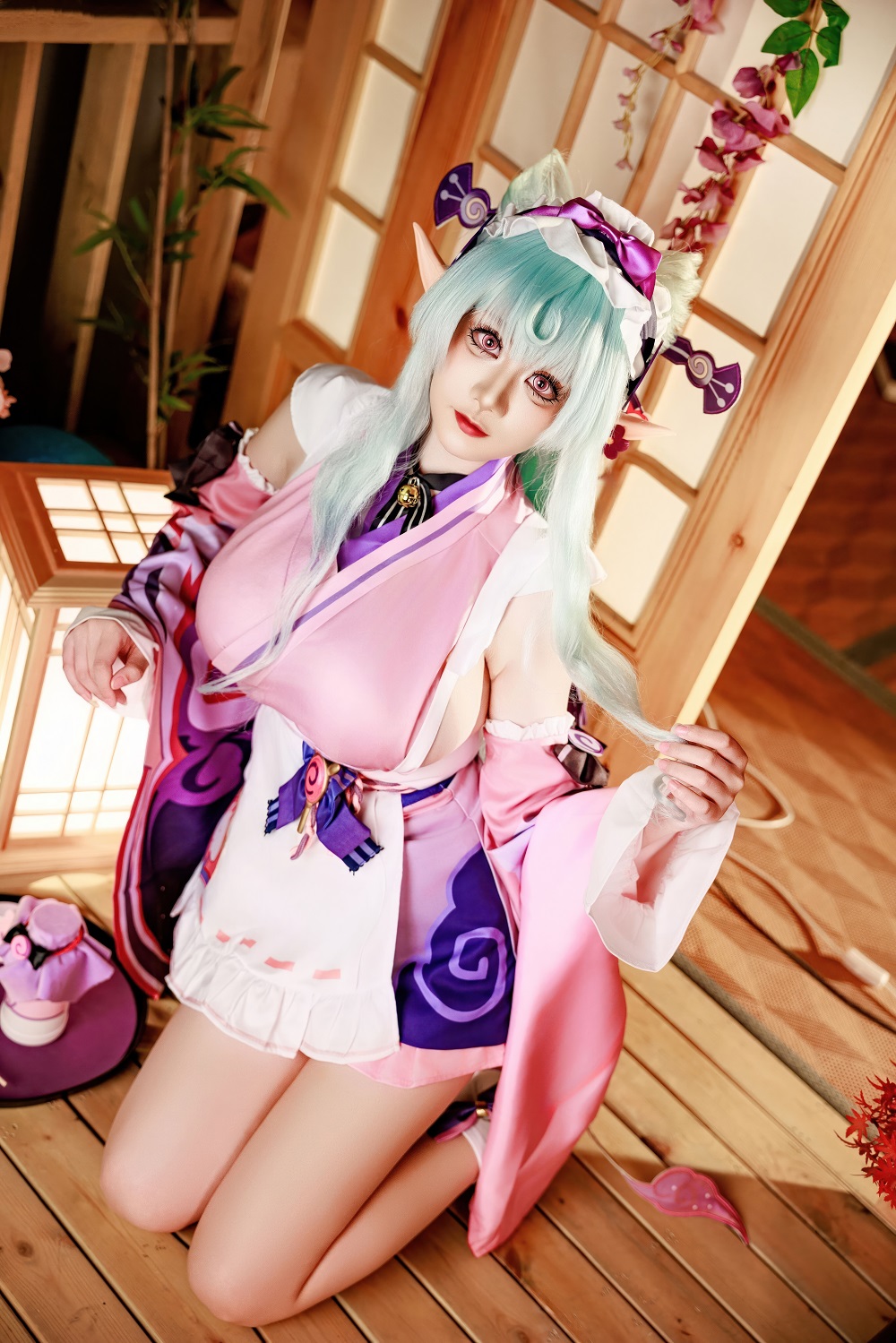 阿雪雪yuki-原神-梦见月瑞希[129P+1V] COS网红博主 预览2图